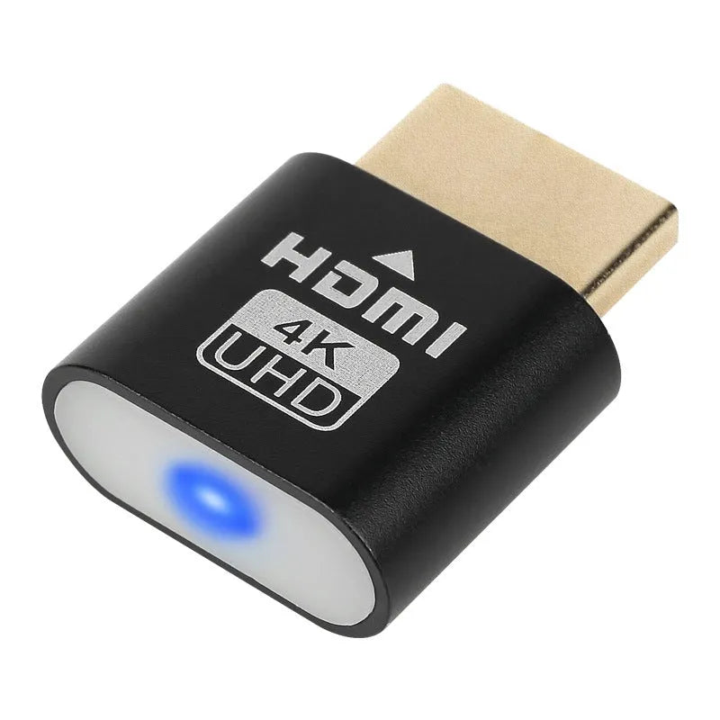 Graphics card HDMI virtual display adaptor with 26.5mm interface in multiple colour options