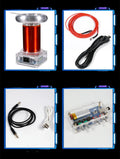 Solid State Tesla Coil driver board unit with controller for generating 20cm music-reactive lightning arcs.