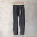 Boys slim straight wool trousers in tapered street fashion style with straight leg opening