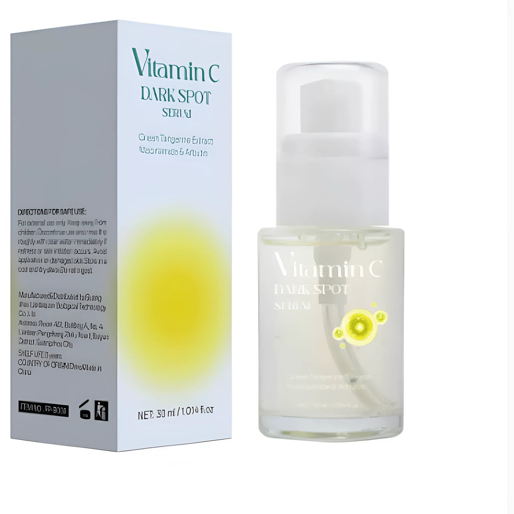 30ml Vitamin C facial essence in amber glass bottle for spot treatment