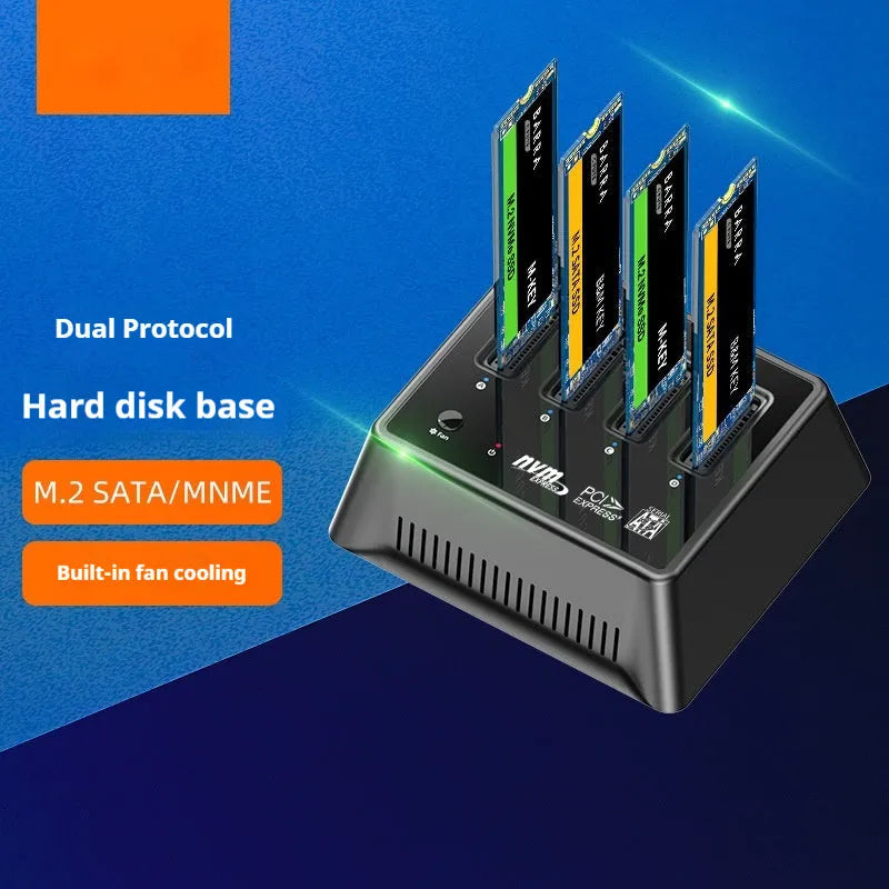 Aluminium alloy M.2 dual protocol SSD cooling cover with 90x78x34mm dimensions