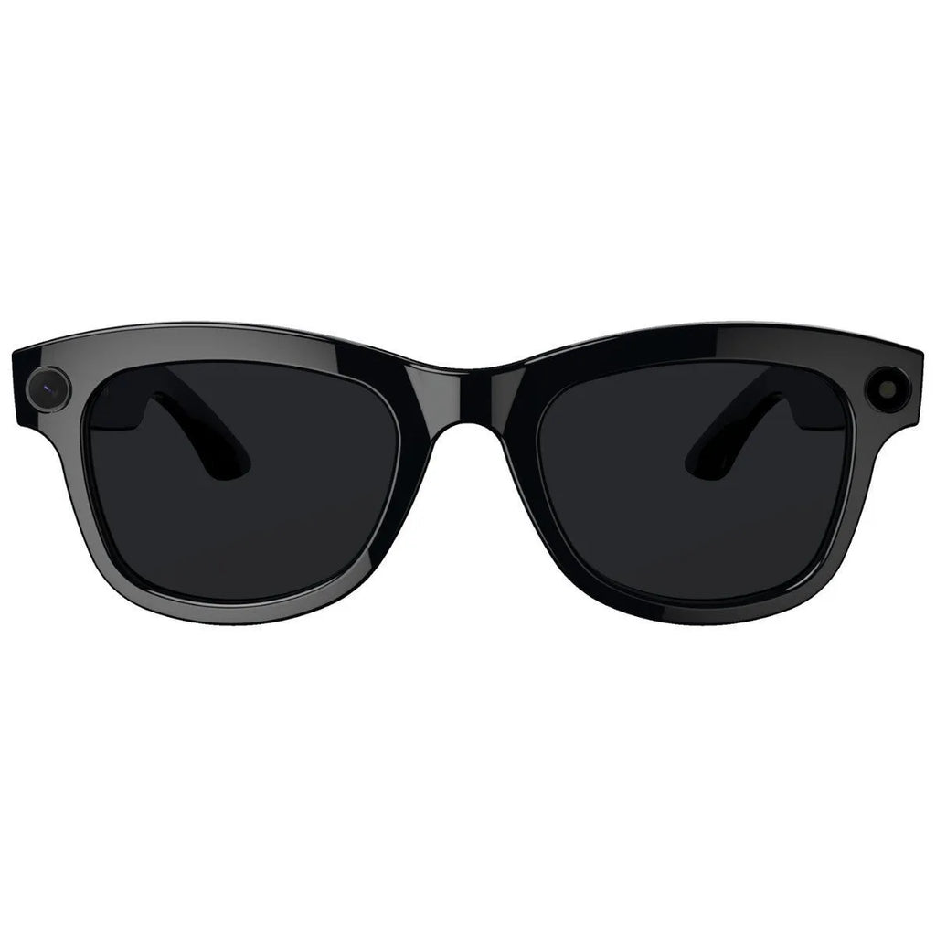 M01 AI Translation Video Glasses with HD camera on black and transparent lens options