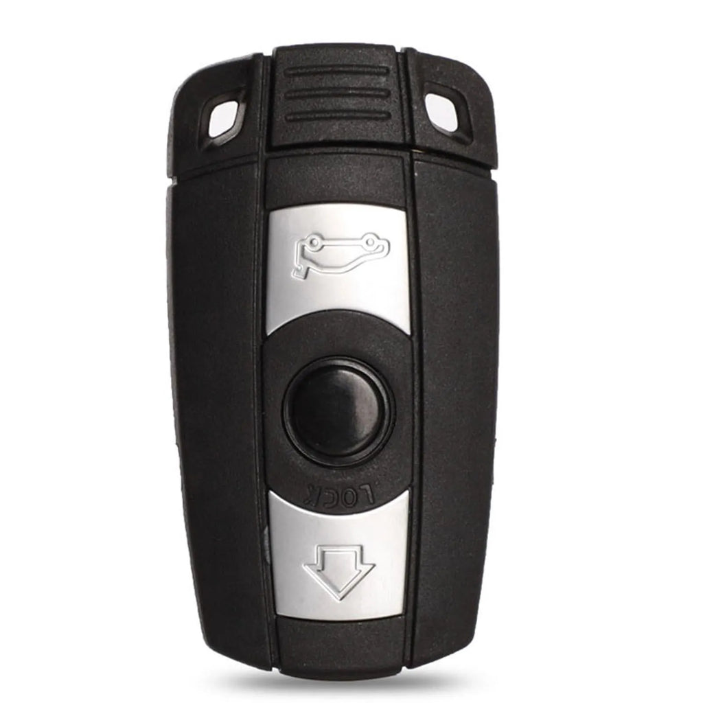 BMW CAS3 semi-intelligent remote car key fob with three visible metal blades.