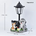 Hexagonal solar garden lamp with American country design, available as bird flowerpot or animal figurine.