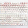 Full set of PBT sublimation key caps for mechanical keyboard with over 98 individual keys