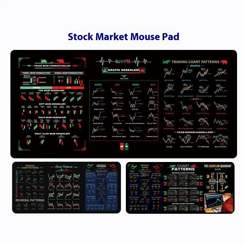 Black rubber desk mouse pad with a printed calculator design, showing anti-slip base.