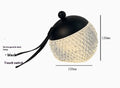 Portable small night lamp with dimmable LED, touch switch, aluminum and acrylic body in 12CM size