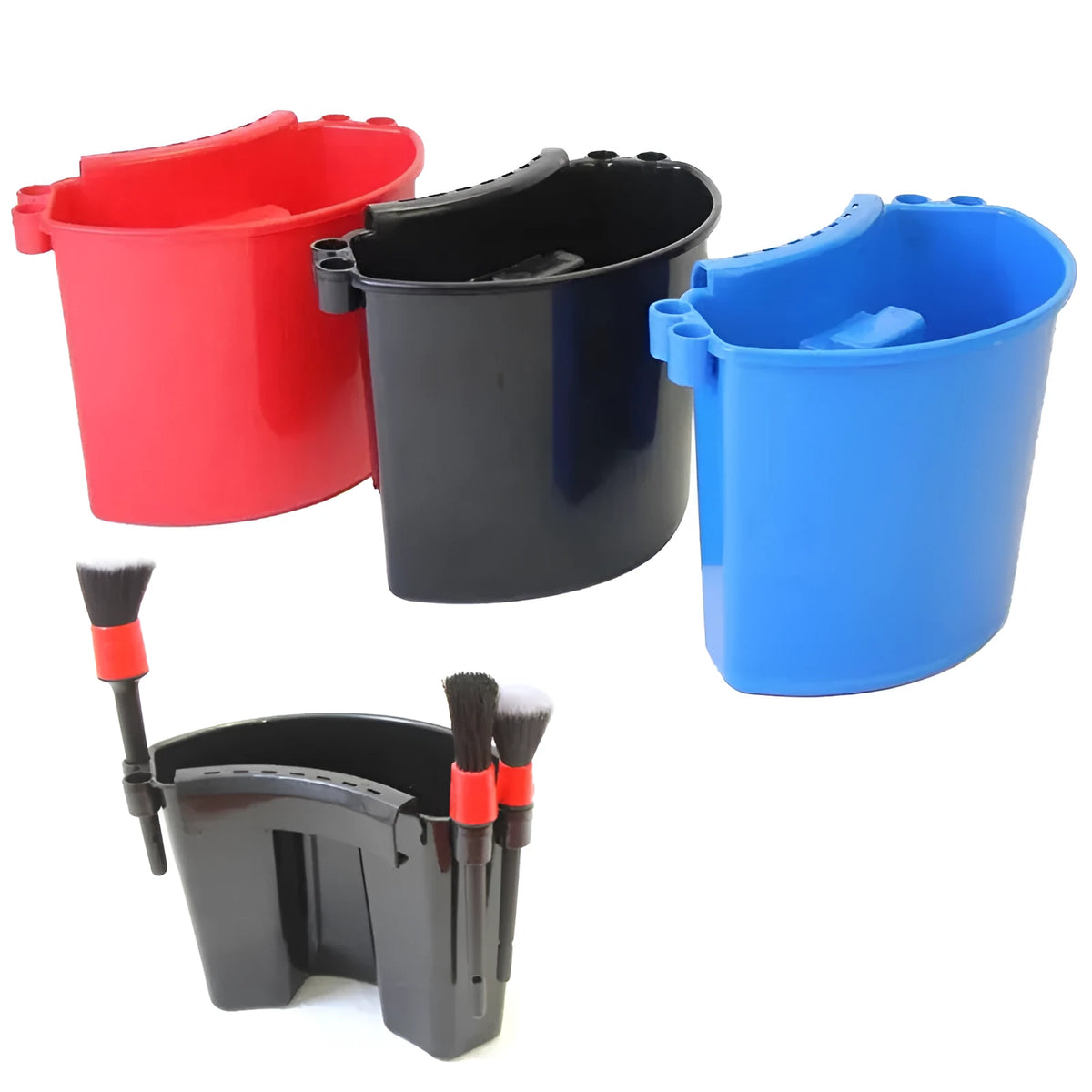 16-litre car washing bucket in PP plastic available in four colour options