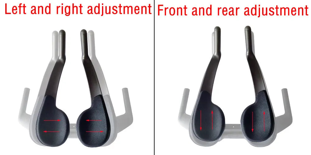 Black carbon fibre time trial bicycle handlebar showing aero extensions and central clamp area.