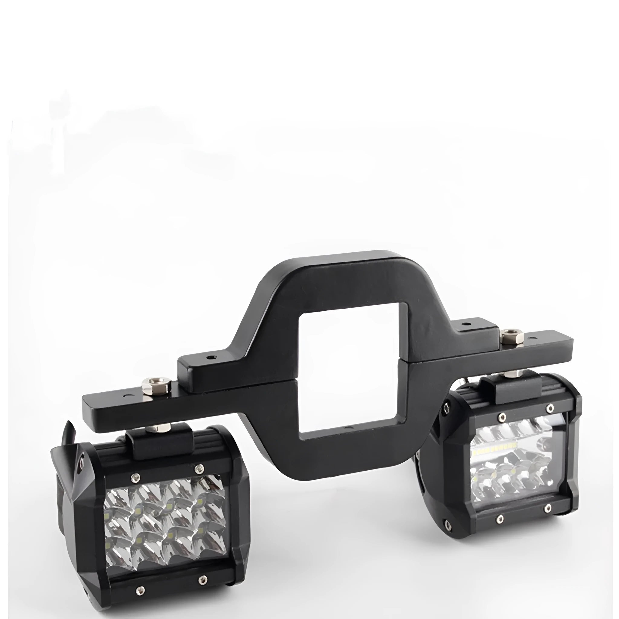 Black trailer hook lamp holder support bracket for off-road vehicle modification