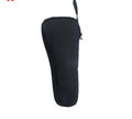 Black cloth storage bag for mobile phone stabilizer accessories with gimbal components inside