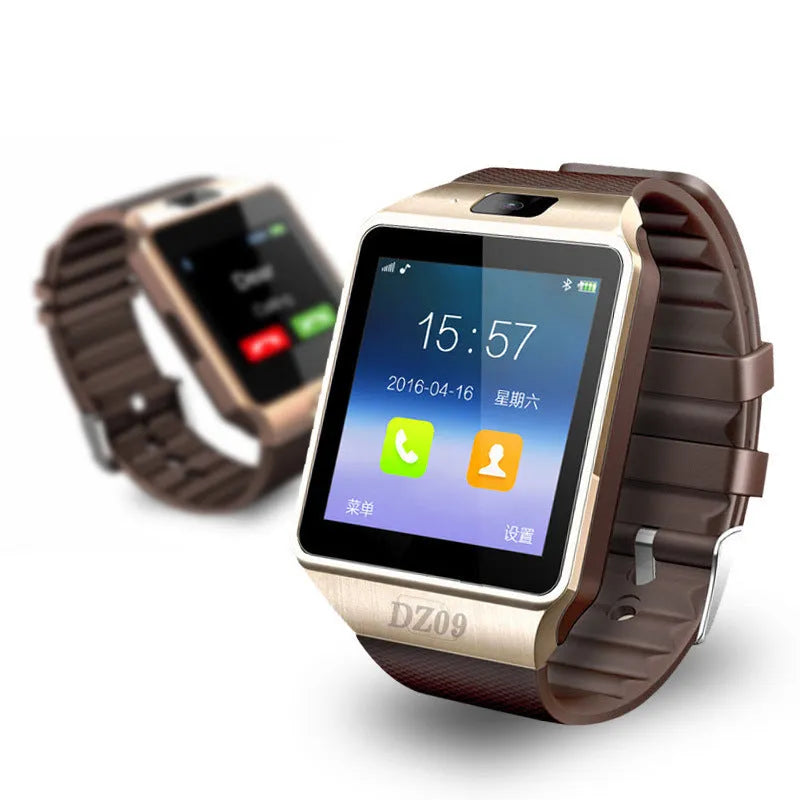 Smart watch with 1.44-inch screen on an adjustable wrist strap, showing Bluetooth call function.