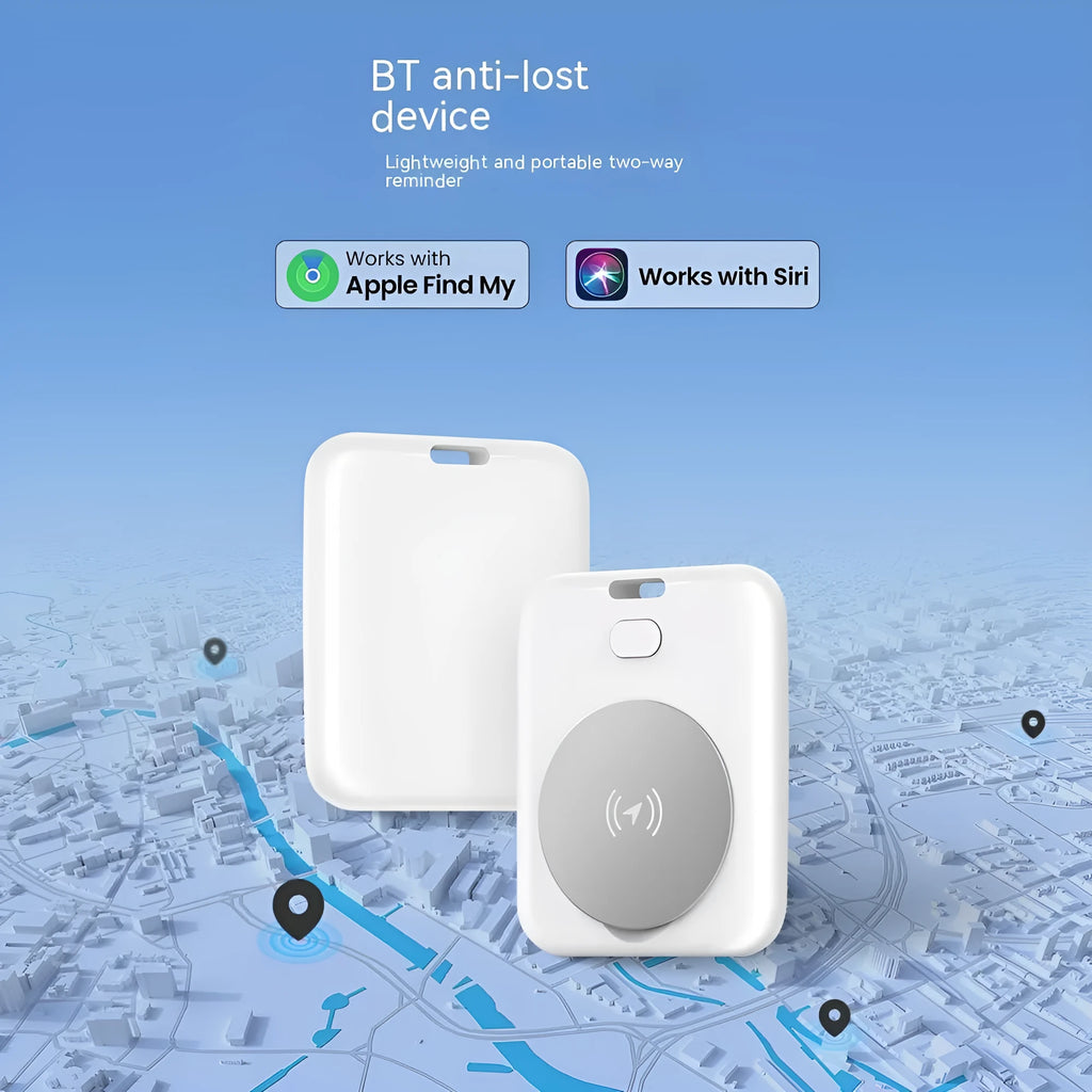 White ABS plastic pet tracking device with a compact, portable design.