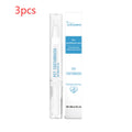 Soft-bristled pet toothbrush pen for cleaning cat and dog teeth.