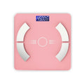 Smart Bluetooth body fat scale in black, white or pink colours with digital display
