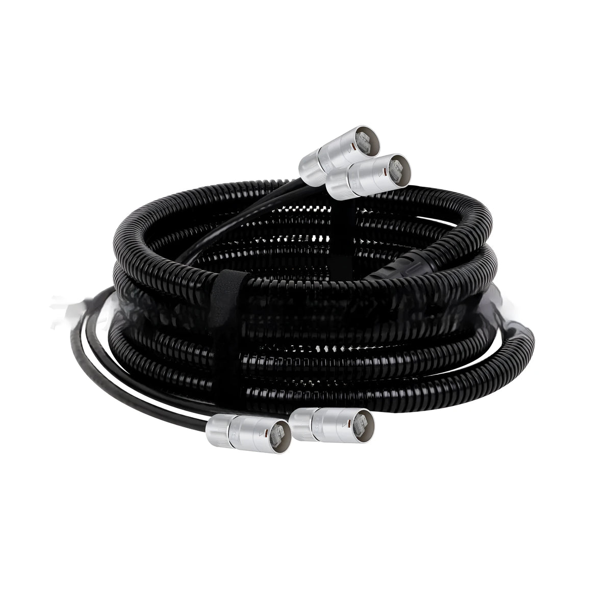 Cat 5e and Cat 6 Ethernet extension cables with RJ45 connectors in various lengths