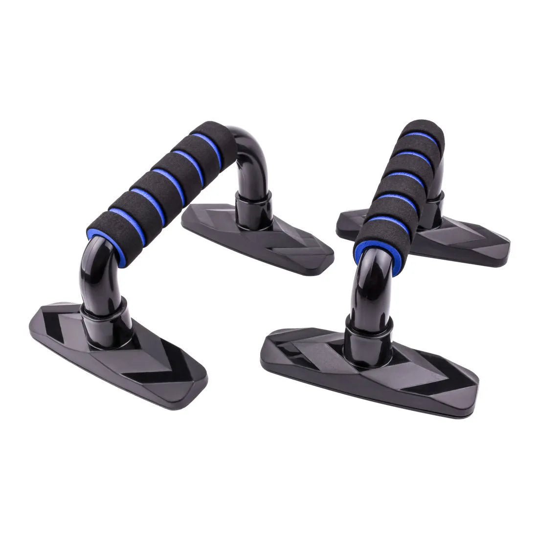 Set of two I-shaped push up bars for strength training exercises